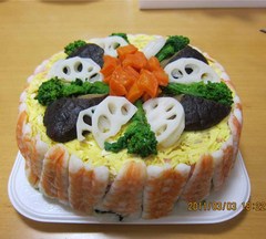 ちらし寿司ケーキ